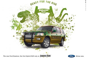 Affiche ''Ford Explorer Jurassic Park Edition''